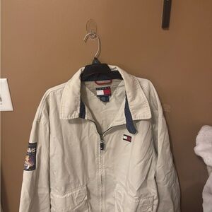Tommy Hilfiger Cream Jacket with Navy Accents